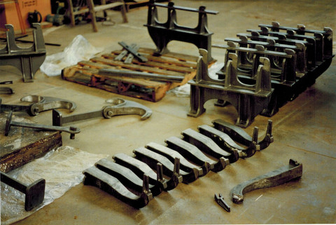 Foundry workshop metal parts